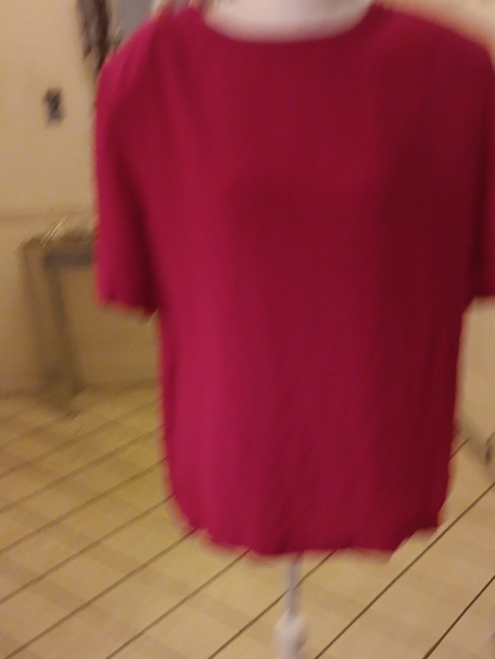 Women's Classic hot pink Short-Sleeve Blouse